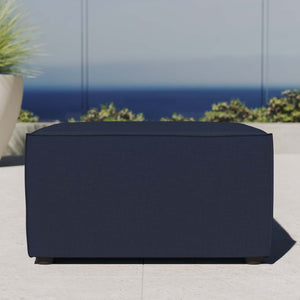 Saybrook Outdoor Patio Upholstered Sectional Sofa Ottoman by Modway