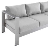 Shore Sunbrella Fabric Aluminum Outdoor Patio Sofa by Modway