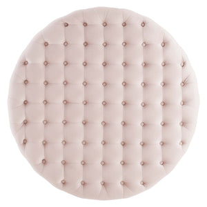 Ensconce Tufted Performance Velvet Round Ottoman by Modway