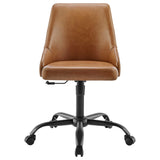 Designate Swivel Vegan Leather Office Chair