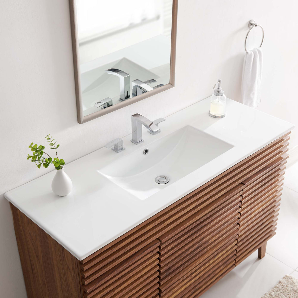 Cayman 48" Single Basin Bathroom Sink by Modway