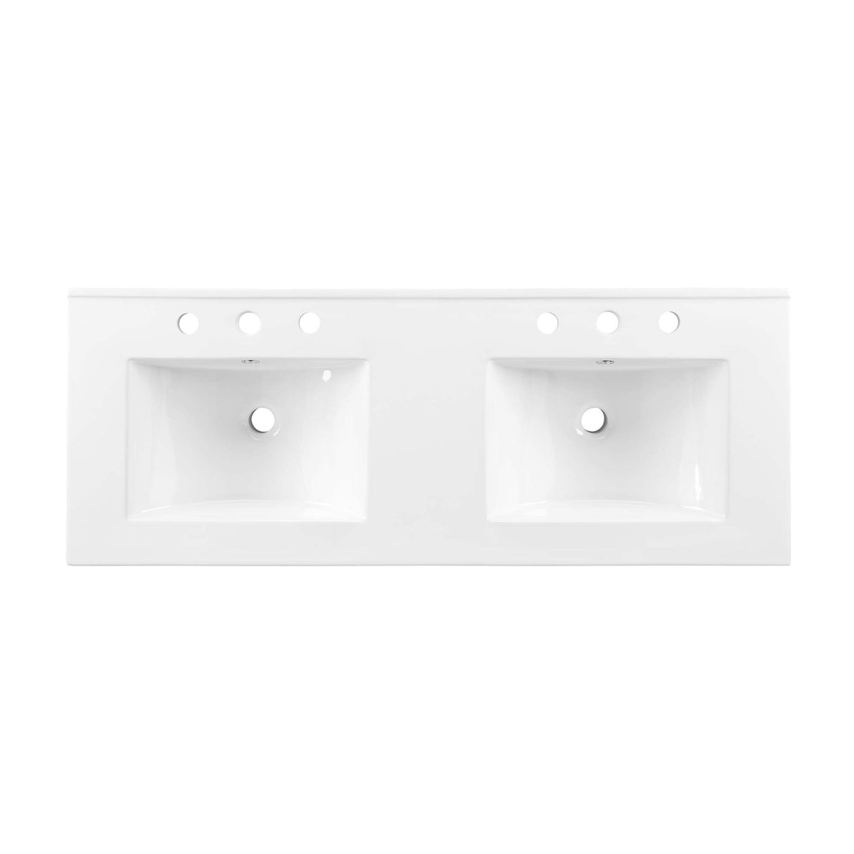 Cayman 48" Double Basin Bathroom Sink by Modway