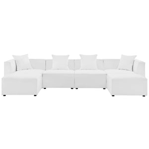 Saybrook 6-Piece Outdoor Patio Upholstered Sectional Sofa by Modway