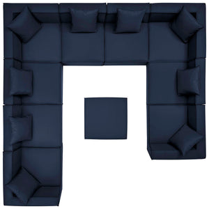 Saybrook 10-Piece Outdoor Patio Upholstered Sectional Sofa by Modway