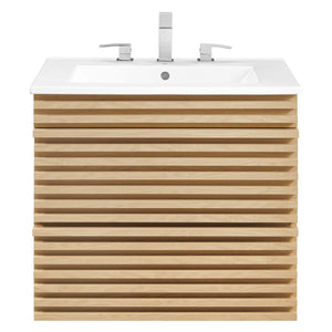 Render 24" Wall-Mount Bathroom Vanity by Modway