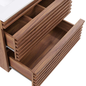 Render 24" Wall-Mount Bathroom Vanity by Modway