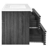 Render 36" Wall-Mount Bathroom Vanity by Modway