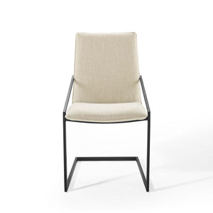 Pitch Upholstered Fabric Dining Armchair Set of 2 by Modway