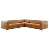 Bartlett 5-Piece Vegan Leather Sectional Sofa by Modway