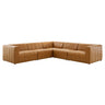 Bartlett 5-Piece Vegan Leather Sectional Sofa by Modway