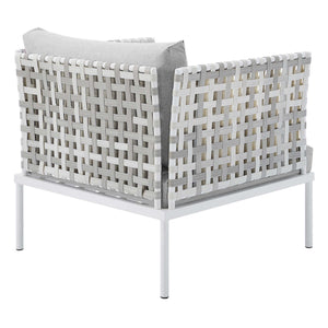 Harmony Sunbrella Basket Weave Outdoor Patio Aluminum Armchair by Modway