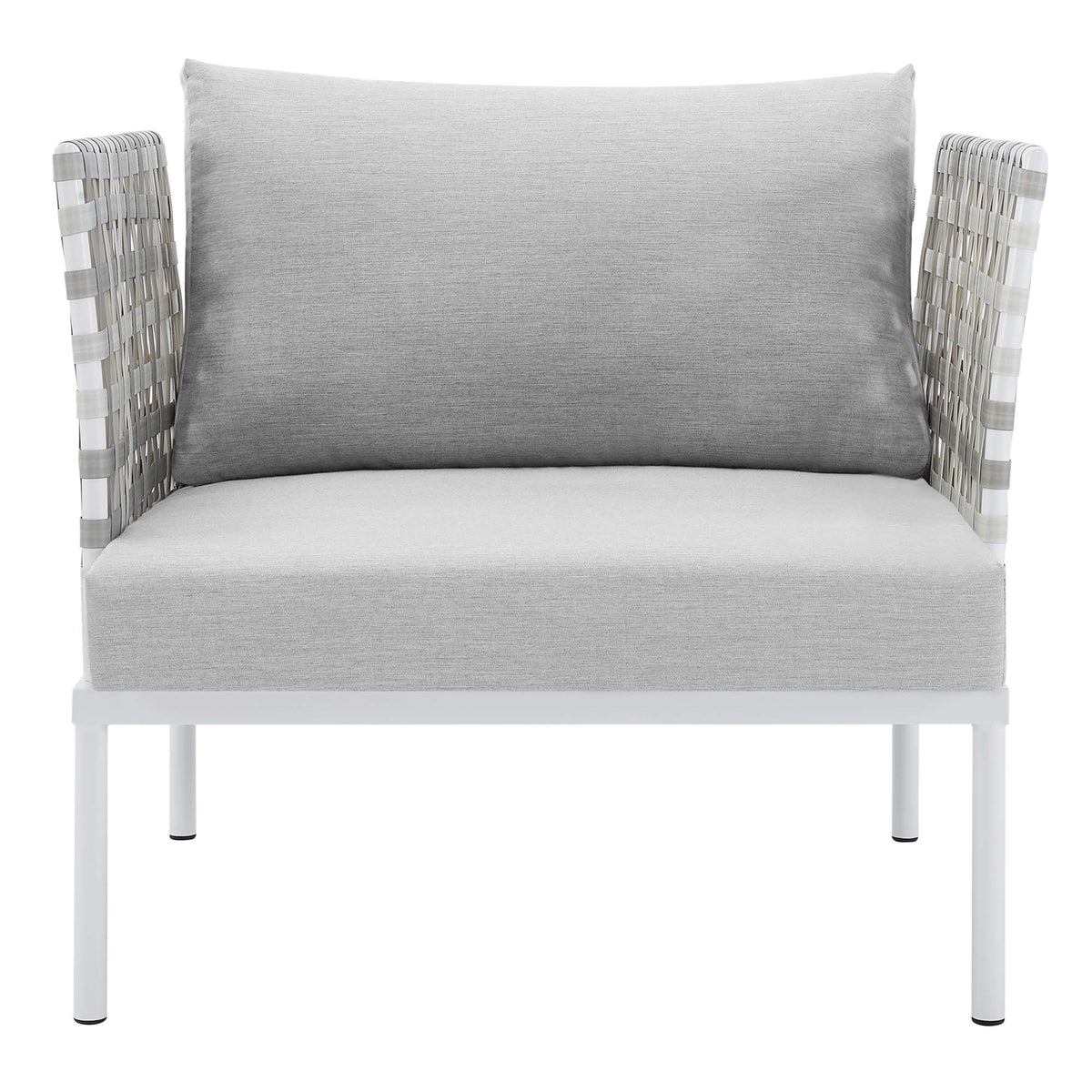 Harmony Sunbrella Basket Weave Outdoor Patio Aluminum Armchair by Modway