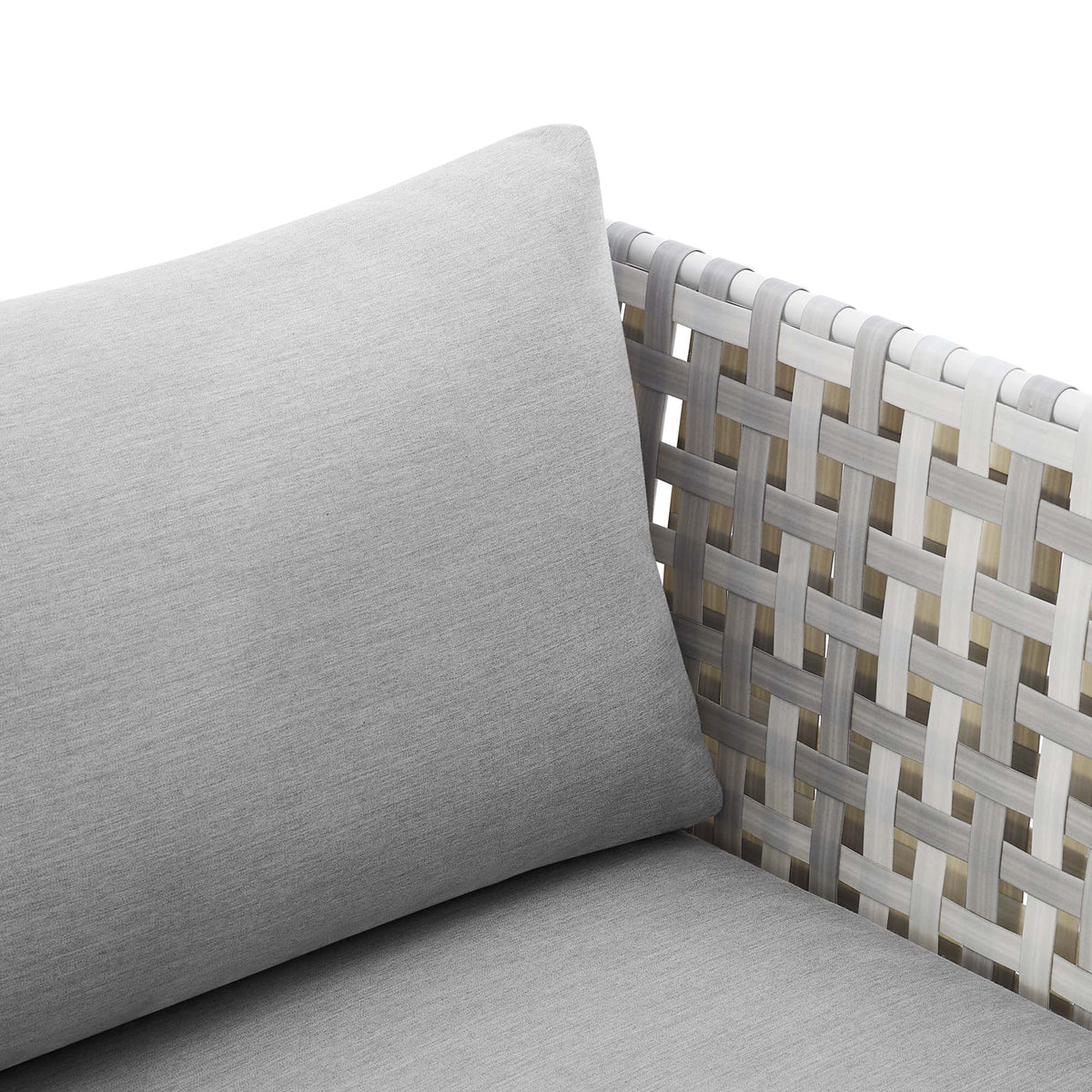 Harmony Sunbrella Basket Weave Outdoor Patio Aluminum Armchair by Modway