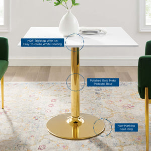 Verne 35" Square Dining Table by Modway