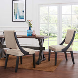 Cambridge Upholstered Fabric Dining Chairs Set of 2 by Modway