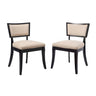 Pristine Upholstered Fabric Dining Chairs Set of 2 by Modway