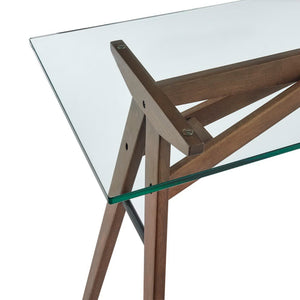 Steadfast Glass Top Office Desk by Modway