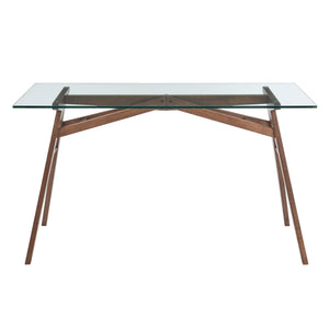 Steadfast Glass Top Office Desk by Modway