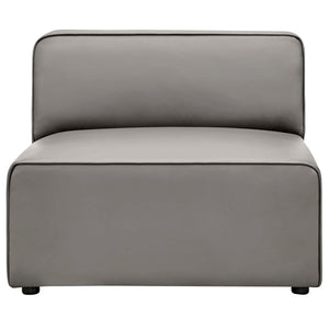 Mingle Vegan Leather Armless Chair by Modway