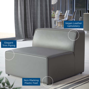 Mingle Vegan Leather Armless Chair by Modway