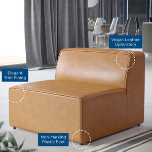 Mingle Vegan Leather Armless Chair by Modway
