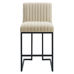 Indulge Channel Tufted Fabric Counter Stool by Modway