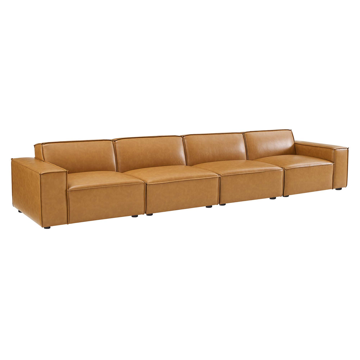 Restore 4-Piece Vegan Leather Sofa by Modway