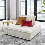 Saunter Tufted Fabric Armless Chair by Modway