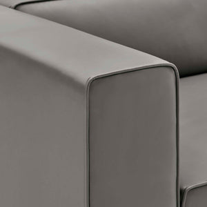 Mingle 3-Piece Vegan Leather Sectional Sofa by Modway