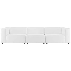 Mingle 3-Piece Vegan Leather Sectional Sofa by Modway