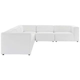 Mingle 5-Piece Vegan Leather Sectional Sofa by Modway