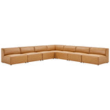 Mingle 7-Piece Vegan Leather Sectional Sofa by Modway