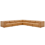 Mingle 7-Piece Vegan Leather Sectional Sofa by Modway