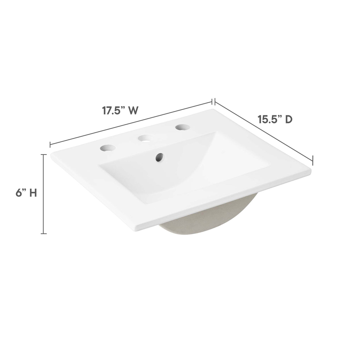 Cayman 18" Bathroom Sink by Modway