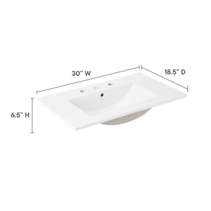Cayman 30" Bathroom Sink by Modway