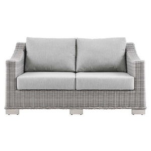 Conway Outdoor Patio Wicker Rattan Loveseat by Modway