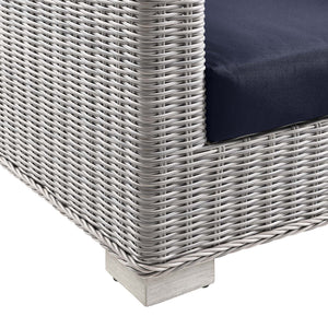 Conway Outdoor Patio Wicker Rattan Loveseat by Modway