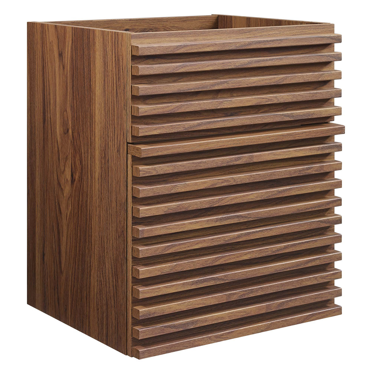 Render 18" Wall-Mount Bathroom Vanity Cabinet (Walnut) by Modway