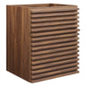 Render 18" Wall-Mount Bathroom Vanity Cabinet (Walnut) by Modway