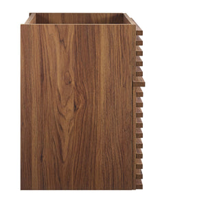 Render 18" Wall-Mount Bathroom Vanity Cabinet (Walnut) by Modway