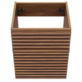 Render 18" Wall-Mount Bathroom Vanity Cabinet (Walnut) by Modway