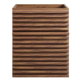 Render 18" Wall-Mount Bathroom Vanity Cabinet (Walnut) by Modway