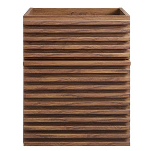 Render 18" Wall-Mount Bathroom Vanity Cabinet (Walnut) by Modway