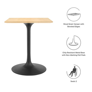 Lippa 24" Square Wood Dining Table by Modway