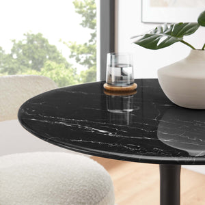 Lippa 28" Round Faux Marble Dining Table by Modway