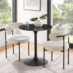 Lippa 28" Round Faux Marble Dining Table by Modway