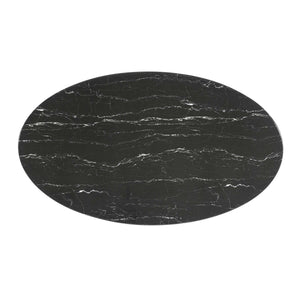 Lippa 54" Oval Faux Marble Dining Table by Modway