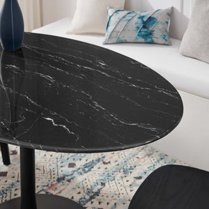 Lippa 54" Oval Faux Marble Dining Table by Modway