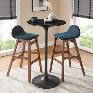 Lippa 28" Round Faux Marble Bar Table by Modway