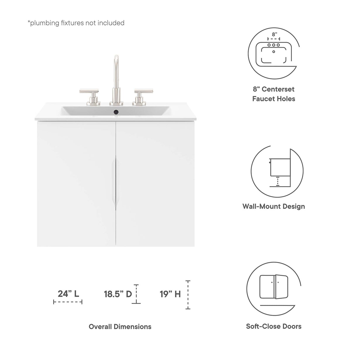 Vitality 24" Bathroom Vanity Cabinet by Modway